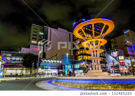 Tokyo cityscape in Japan overlooking Otsuka Station etc. 132485283