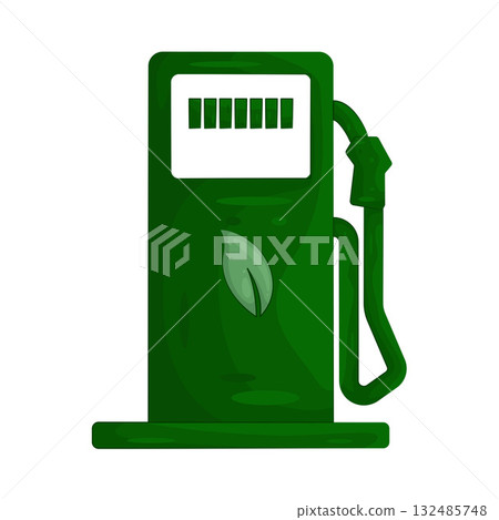 Illustration of eco gas station Illustration of eco gas station 132485748