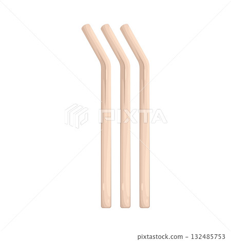 Illustration of eco straw Illustration of eco straw 132485753