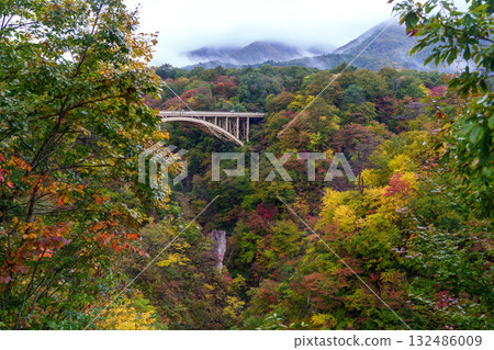 Autumn leaves of Naruko gorge Autumn leaves of Naruko gorge 132486009