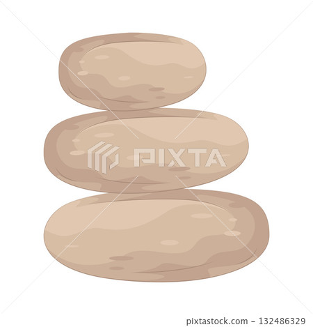 Illustration of zen stone Illustration of zen stone 132486329