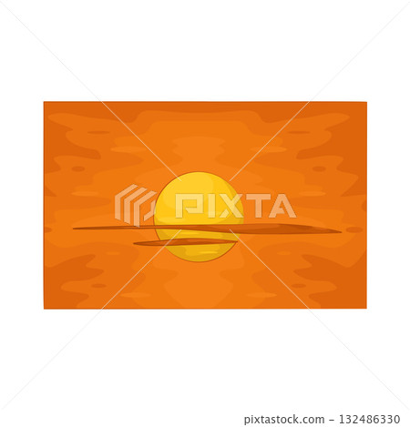 Illustration of sunset  132486330
