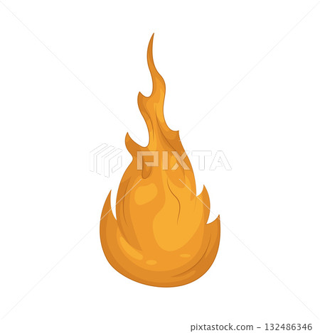 Illustration of fire 132486346