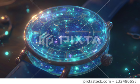 A fantastical watch that captures the starry sky 132486655