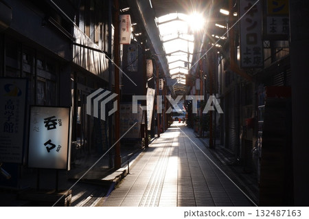 Shopping street in front of the station in Kawachinagano City, Osaka Prefecture Shopping street in front of the station in Kawachinagano City, Osaka Prefecture 132487163