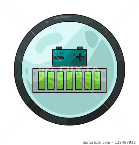 illustration of Car Battery Gauge illustration of Car Battery Gauge 132487938