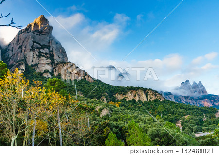 Mountain of Montserrat, Catalonia Spain. Mountain of Montserrat, Catalonia Spain. 132488021