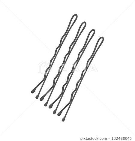 Illustration of bobby pin 132488045
