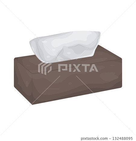 Illustration of tissue box Illustration of tissue box 132488095