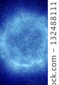 Ethereal blue particle cloud in deep space, forming a glowing nebula-like sphere symbolizing cosmic energy and digital creation 132488111