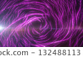 Abstract magenta tunnel of glowing lines and dots flowing in a swirling vortex motion 132488113