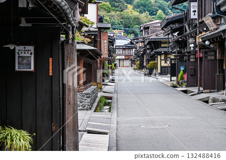 岐阜縣飛驒高山的舊街道 岐阜縣飛驒高山的舊街道 132488416