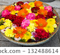 Beautiful and colorful flower water basin 132488614