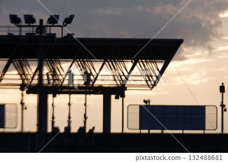 黃昏的大阪花園橄欖球場 132488681