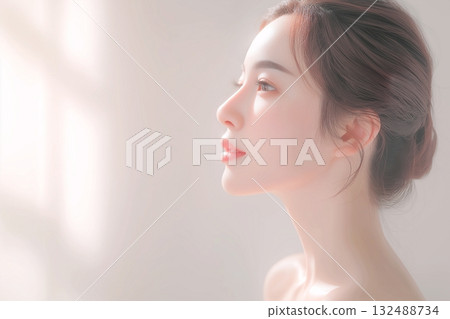 美麗的皮膚女性皮膚護理 美麗的皮膚女性皮膚護理 132488734