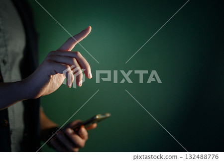 Male is using smartphone Male is using smartphone 132488776