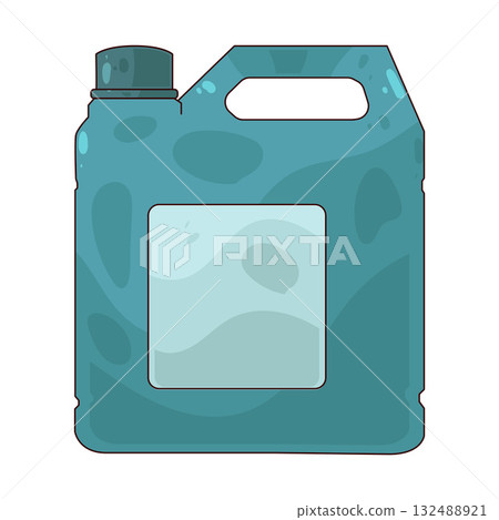 illustration of Plastic Canister 132488921