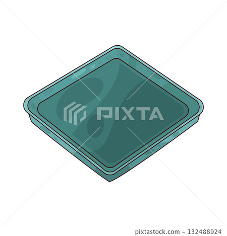 illustration of Plastic Tray illustration of Plastic Tray 132488924