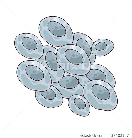 illustration of Plastic Granules 132488927