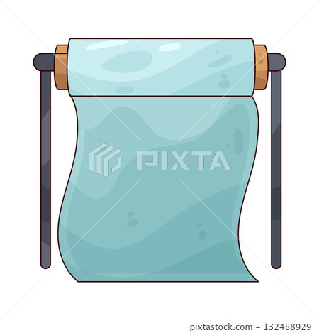 illustration of Plastic Production Machine Roller 132488929