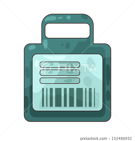 illustration of Plastic Label illustration of Plastic Label 132488932