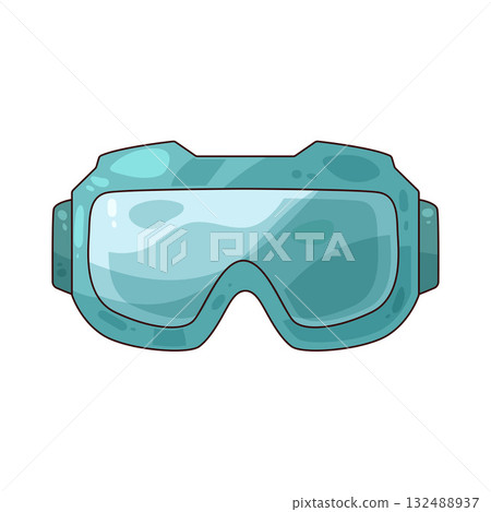 illustration of Plastic Goggles 132488937