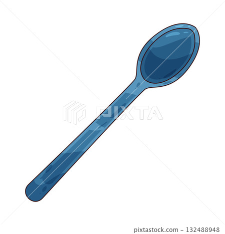 illustration of Plastic Spoon 132488948