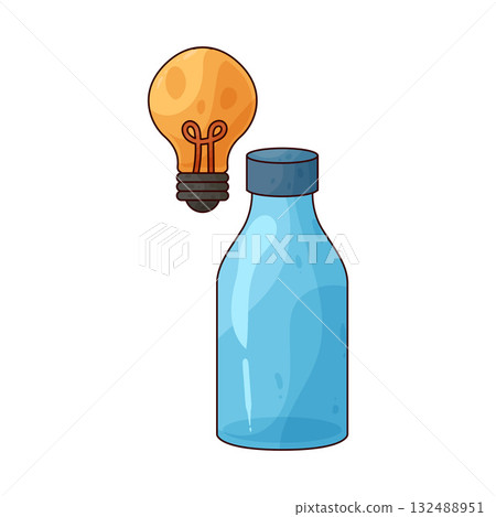 illustration of Plastic Bottle 132488951