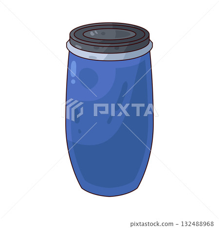 illustration of Plastic Drum 132488968