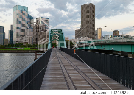 Harumi Bridge Promenade Former Harumi Railway Bridge September 2025 132489293