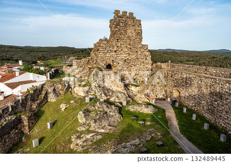 The castle of Alegrete, Castelo de Alegrete in the old Town of Alegrete in Alentejo, Portugal. The castle of Alegrete, Castelo de Alegrete in the old Town of Alegrete in Alentejo, Portugal. 132489445