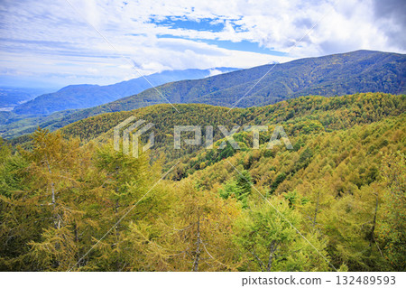 富士見全景度假村（入笠山）在秋葉盛開時最美 132489593