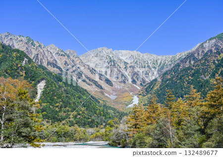 Kamikochi in the Northern Alps of Matsumoto City, Nagano Prefecture 132489677
