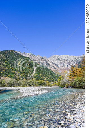 Kamikochi in the Northern Alps of Matsumoto City, Nagano Prefecture 132489690