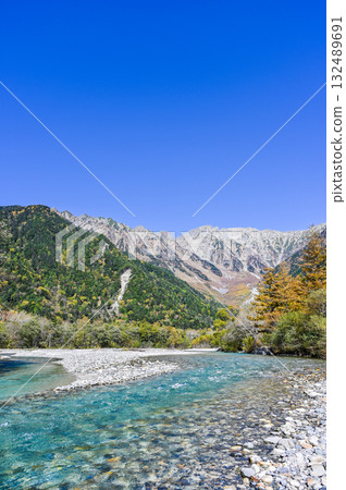 Kamikochi in the Northern Alps of Matsumoto City, Nagano Prefecture 132489691