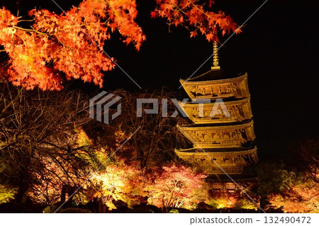 被點燃的寺廟Toji 132490472