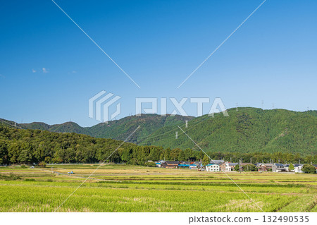 The tranquil rural scenery of Makino Town, Takashima City, Shiga Prefecture 132490535