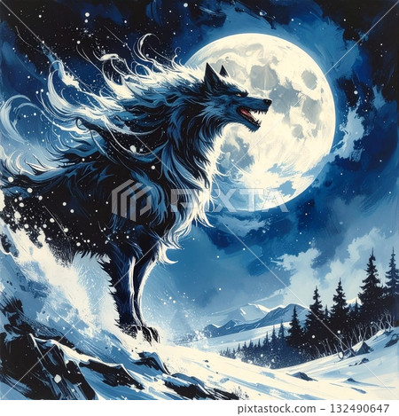 芬裡爾：披著藍色火焰的奇幻狼 132490647