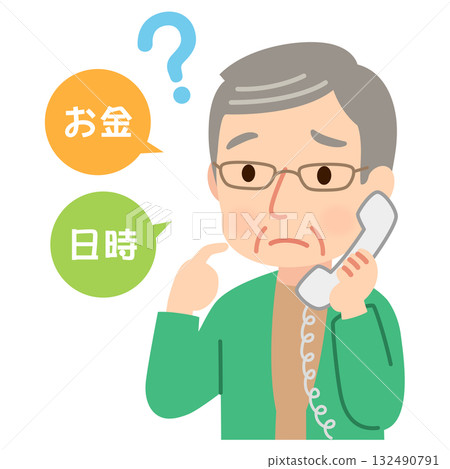 Elderly people who are having trouble making decisions - Caregivers Elderly people who are having trouble making decisions - Caregivers 132490791