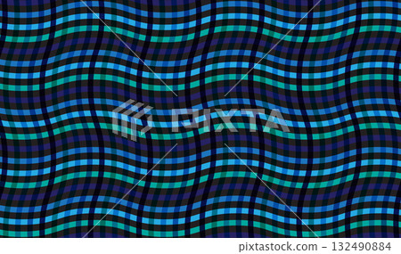 Blue Green Wave Grid Abstract Optical Illusion Pattern Design Blue Green Wave Grid Abstract Optical Illusion Pattern Design 132490884