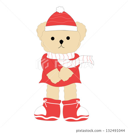 Cozy Winter Teddy Bear Clipart Cozy Winter Teddy Bear Clipart 132491044