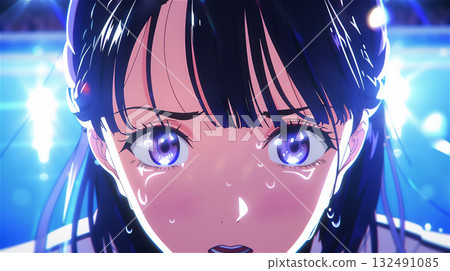 動漫人物表達情感的特寫鏡頭 動漫人物表達情感的特寫鏡頭 132491085