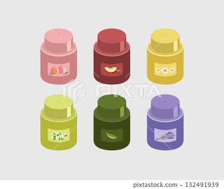 A cozy collection of organic teas in tea tins A cozy collection of organic teas in tea tins 132491939