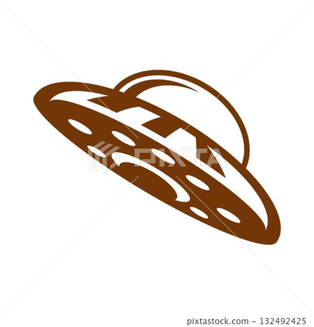 UFO plane icon design 132492425
