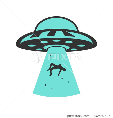 UFO plane icon design 132492426