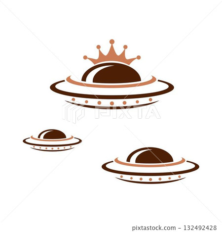 UFO plane icon design 132492428