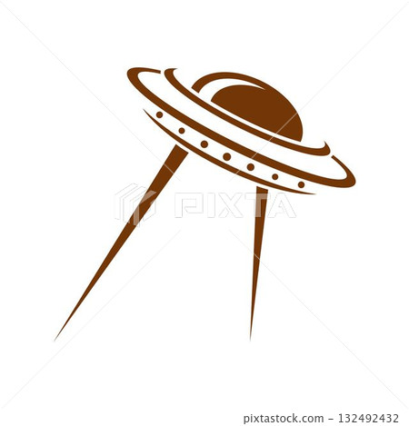 UFO plane icon design UFO plane icon design 132492432