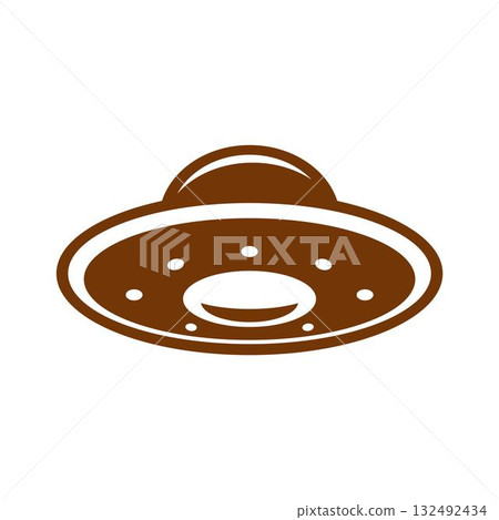 UFO plane icon design 132492434