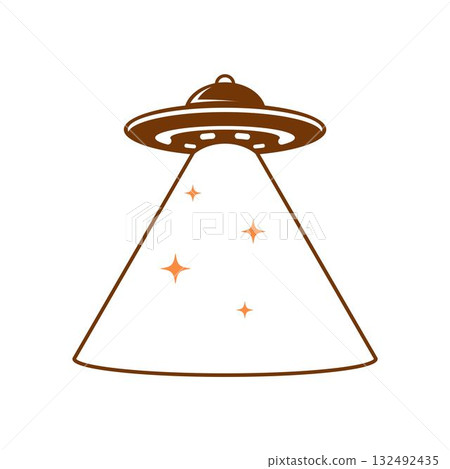 UFO plane icon design 132492435