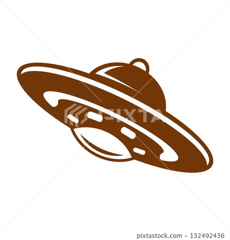 UFO plane icon design 132492436